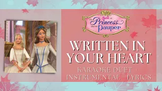 Written In Your Heart (Barbie) | Karaoke + Instrumental | Sing along ♪