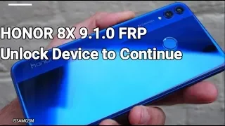 Bypass Google Account Honor 8X JSN-L21 | JSN-L21 9.1.0 Unlock Device to Continue