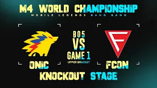 FALCON ESPORTS VS ONIC | GAME 1 | KNOCKOUT STAGE  | M4 WORLD CHAMPIONSHIP