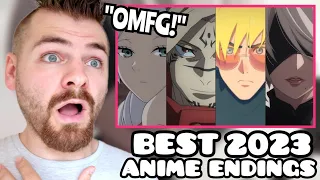 First Time Reacting to The BEST ANIME ENDINGS of 2023 | FAN VOTED! | New Anime Fan | REACTION!