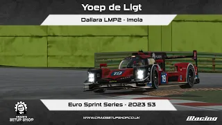 iRacing - 23S3 - Dallara LMP2 - Euro Sprint Series - Imola - YL