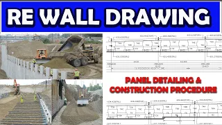 RE Wall Construction Process With Drawing | Reinforced Earth Wall Construction -Civil Construction