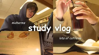 study vlog | productive late nights, uni life, more midterms