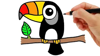 COMO DIBUJAR UN TUCAN