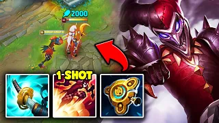 This Shaco build ZAPS your health bar instantly (HYBRID BURST)
