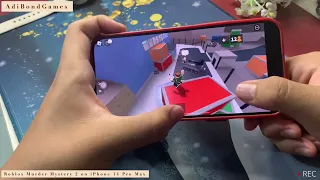 Roblox Murder Mystery 2 on iPhone 14 Pro Max iOS 16.6