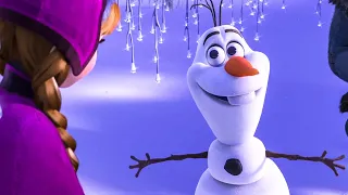 Anna and Sven Meeting Olaf Scene - FROZEN (2013) Movie Clip