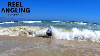 Big wave almost washing away my client | Fishing Macassar