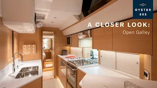 A Closer Look: Oyster 565 Galley | Oyster Yachts