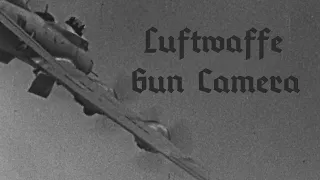 High Quality Raw Luftwaffe Gun Camera vs USAAF B-17 Flying Fortresses and B-24 Liberators