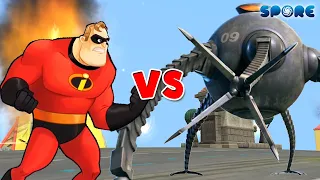 Mr. Incredible vs Omnidroid | Cartoon Deathmatch [S1E5] | SPORE