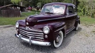 1948 Ford Super Deluxe V8 2-Door Sedan in Monsoon Maroon