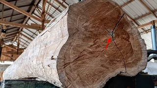 The most satisfying wood sawmill - sawing quality teak