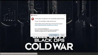 Call Of Duty Black Ops Cold War Fatal Error Hatası ve çözümü