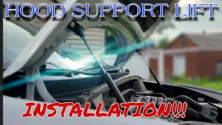 #tucson #hyundai 2017 HYUNDAI TUCSON HOOD ROD LIFT INSTALLATION!