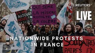 LIVE: Nationwide protests against pension reform in France