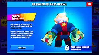 PACK OPENING SAM, j'achète tout le pass de combat brawl stars