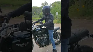 Triumph Speed Twin 1200 Exploring- John Doe Explorer Jacket- Cone Shortys Exhaust Sound W/Cat