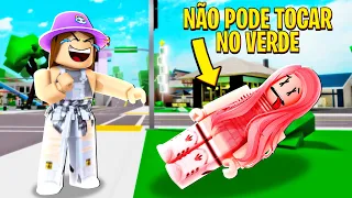 BROOKHAVEN MAS NÃO PODE TOCAR NO VERDE - Roblox @familiamaffi