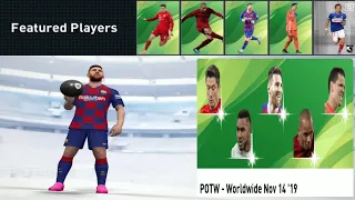 Get 99 Rated Messi In POTW - Worldwide Nov 14'19 Box Draw || PES Galaxy Mobile