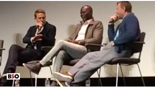 Charlie Hunnam, Djimon Hounsou & Guy Ritchie at King Arthur Movie Q &A