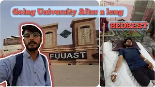 going to university after a long bedrest | pray for me | fun detector | Nasir Bhatti vlogs