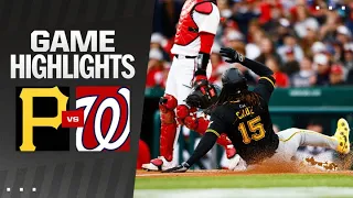 Pirates vs. Nationals Game Highlights (4/1/24) | MLB Highlights