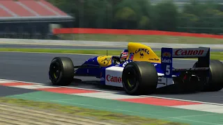 Assetto Corsa @ Williams Renault FW14 (1991) @ Barcelona de Catalunya Old (moto)