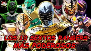 Power Rangers: Los 10 Sextos Rangers Más Poderosos