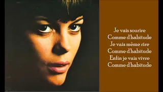 Comme D'Habitude - Mireille Mathieu - (Lyrics)