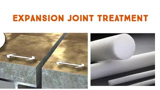 Expansion joint treat/apply sealent and back up rod/proper method to treat the expansion joint