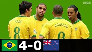 Brazil 2006 vs New Zealand 4-0 - Ronaldo, Ronaldinho, Kaka, Adriano, Roberto Carlos, Robinho