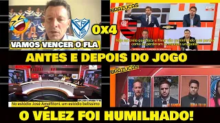 IMPRENSA ARGENTINA SE DESESPERA - VÉLEZ 0x4 FLAMENGO "ANTES E DEPOIS DO JOGO" UMA HUMILHAÇÃO!