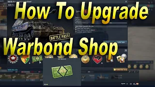 How To Upgrade Warbond Shop War Thunder