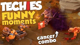 DotA 2 - Techies Funny Moments - LLS Cancer Combo