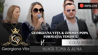 Georgiana Vița ❌ Cosmin Popa ❌ Formatia Timisul - Colaj Brauri LIVE 🎷 NOU 2024 🎤 Nunta Toma & Alina