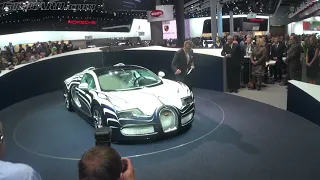 Presentation Bugatti Veyron 16.4 Grand Sport L’Or Blanc with Ferdinand Piech and Wolfgang Porsche