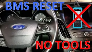 Kako Resetirati Ford Battery Monitor Sensor (BMS) Ford BMS reset without scanner CHECK  DESCRIPTION