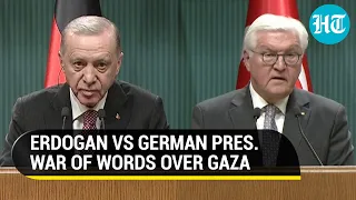 Turkey's Erdogan Clashes With Pro-Israel German Pres. In Joint Presser Over Gaza Carnage | Watch