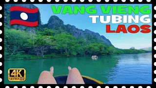 TUBING en Vang Vieng, Laos. 4K - 60 FPS #tubing #vangvieng #laos