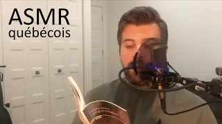 ASMR québécois (FR) | Piqûre lecture #1 📚 (lecture chuchotée, tapping)