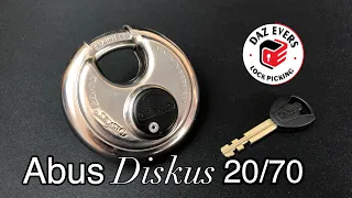 New Abus Diskus 20/70 picked with a 3D printed Disc Pick