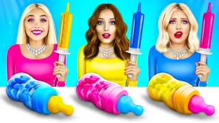 Giant Color Bottle Candy Drink | Tested Viral TikTok Life Hacks To See If They Work by RATATA COOL