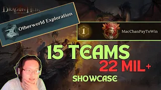 15 Teams Max Damage Showcase | Otherworld Exploration | Dragonheir