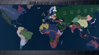 Hearts of Iron 4: Gate to Versailles - AI Only Timelapse 1936 - 1949