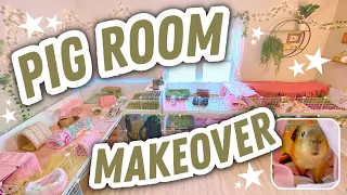 BRAND NEW GUINEA PIG ROOM MAKEOVER! ❤ Stacked C&C Cages