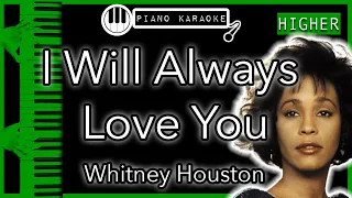 I Will Always Love You (HIGHER +3) -  - Piano Karaoke Instrumental