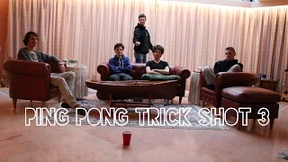 Beer pong trick shot 3