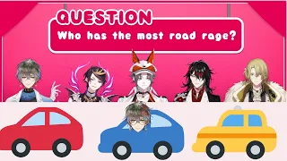 Who has the most road rage in Luxiem? [NIJISANJI EN | Luxiem]