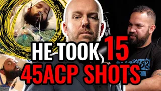 ATTACKED! Shot Back! CRAZY Real Story Shot 15 times with 45 ACP How did he live?